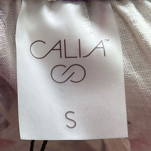 Calia NWT Cover Up Pants Small Unbleached Linen High Rise Wide Leg Beach - Picture 8 of 12